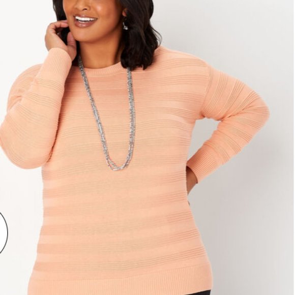 Christopher & Banks Tops - *Final Price* Christopher & Banks Melon Boatneck Pullover Sweater 2X NWT!